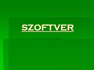 szoftver