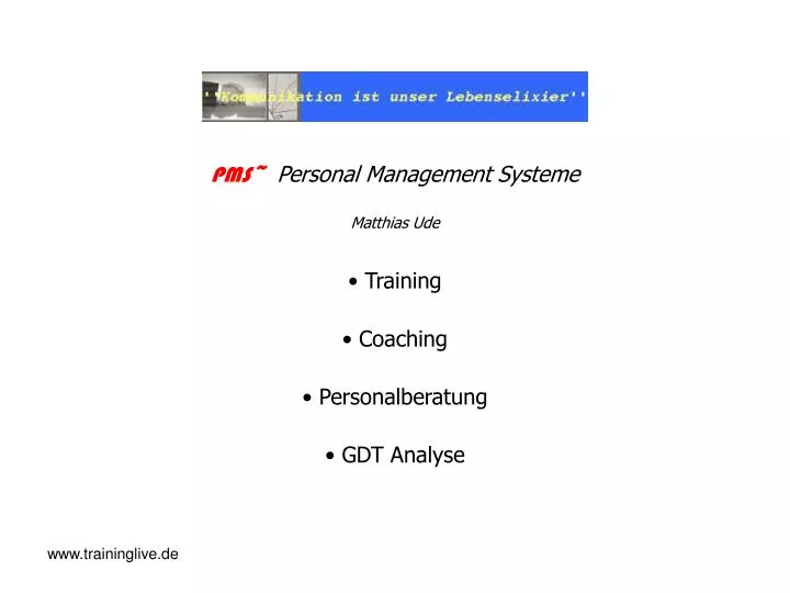 pms personal management systeme matthias ude