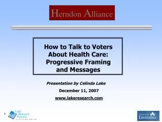 How to Talk to Voters About Health Care: Progressive Framing and Messages
