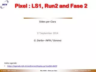 Pixel : LS1, Run2 and Fase 2
