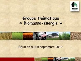 groupe th matique biomasse nergie