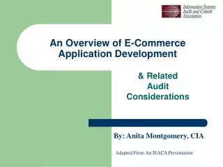 An Overview of E-Commerce Application Development