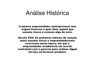 an lise hist rica
