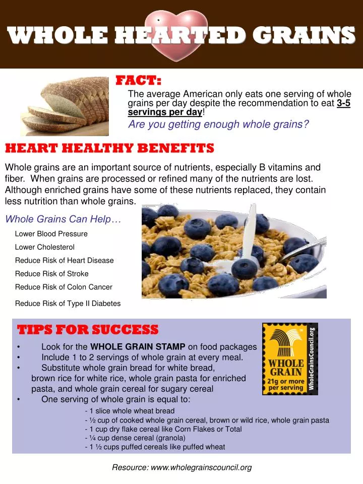 whole hearted grains