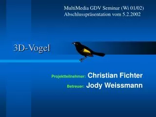 3d vogel