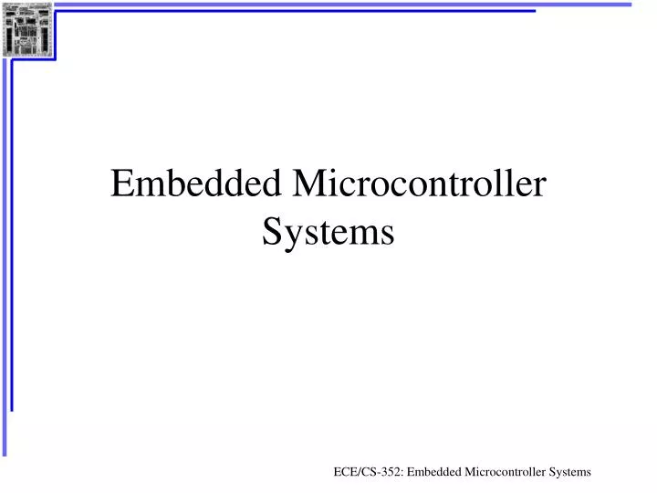 embedded microcontroller systems
