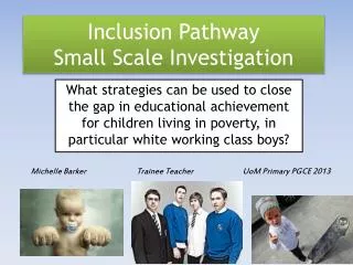 Inclusion Pathway Small Scale Investigation