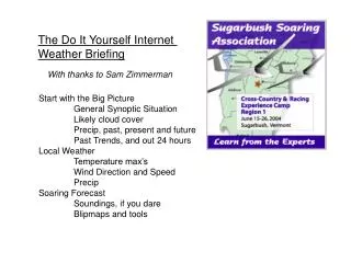 The Do It Yourself Internet Weather Briefing