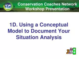 1D. Using a Conceptual Model to Document Your Situation Analysis