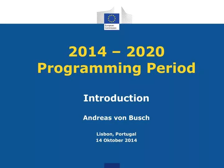 2014 2020 programming period