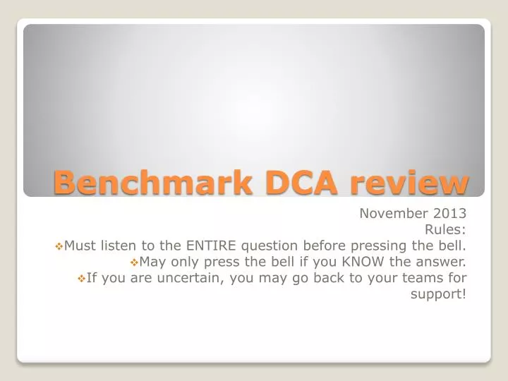 benchmark dca review