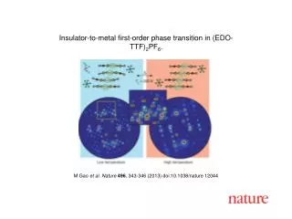 M Gao et al. Nature 496 , 343-346 (2013) doi:10.1038/nature 12044