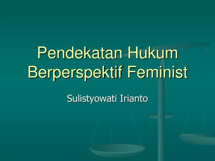 pendekatan hukum berperspektif feminist