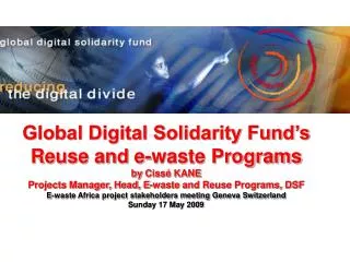 The Global Digital Solidarity Fund (DSF)