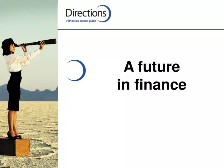 a future in finance