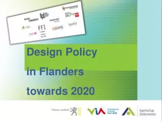 Design Policy in Flanders towards 2020