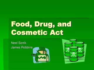Food, Drug, and Cosmetic Act