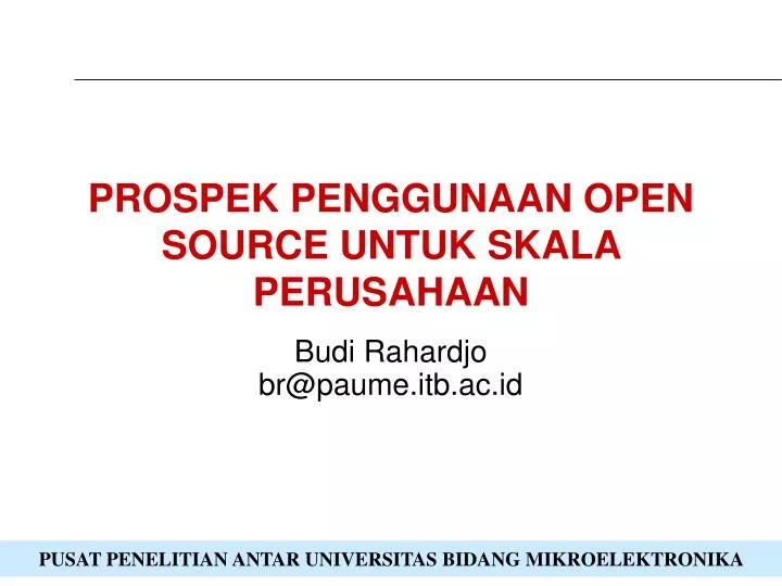 prospek penggunaan open source untuk skala perusahaan