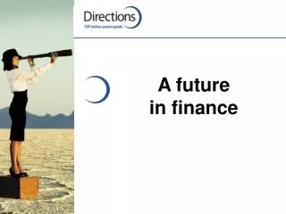 A future in finance