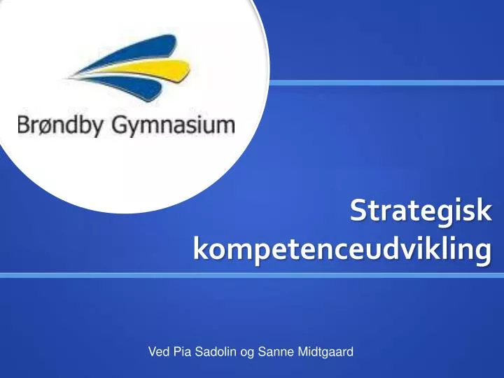 strategisk kompetenceudvikling