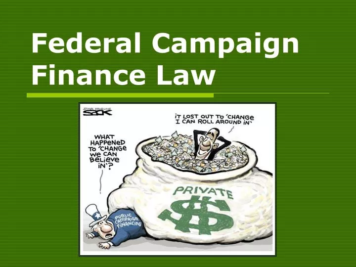federal campaign finance law