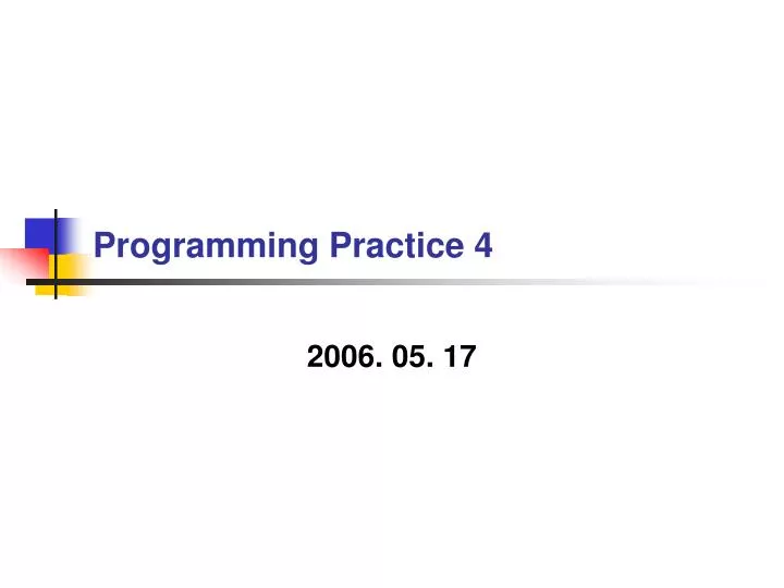 programming practice 4