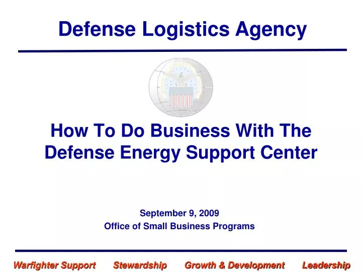 how to do business with the defense energy support center