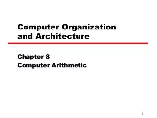 computer organization and architecture