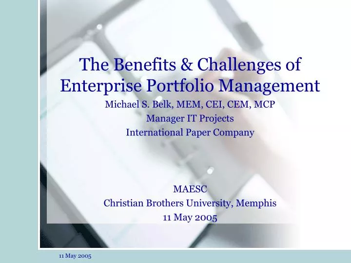 the benefits challenges of enterprise portfolio management