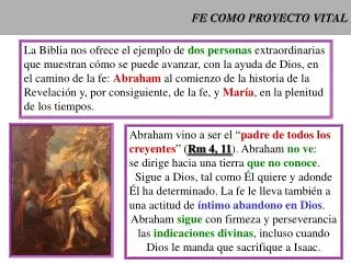 fe como proyecto vital