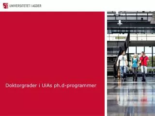 doktorgrader i uias ph d programmer