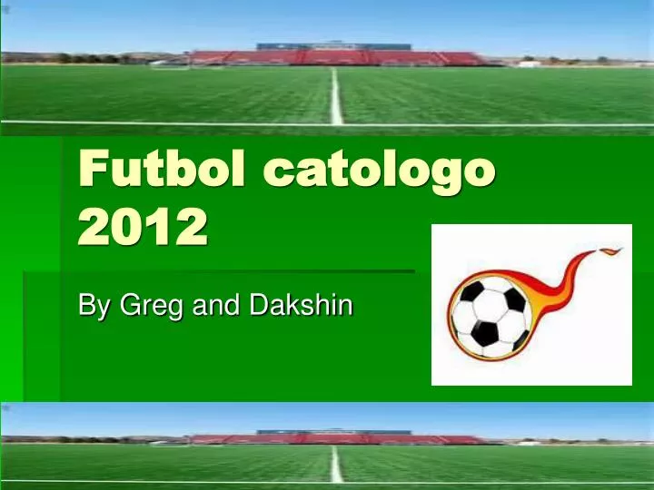 futbol catologo 2012