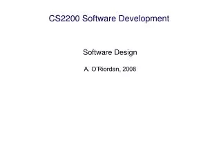 CS2200 Software Development