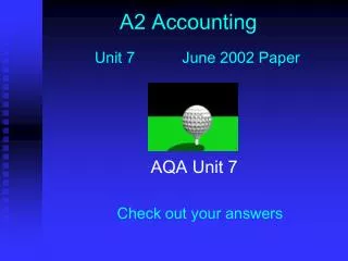 A2 Accounting
