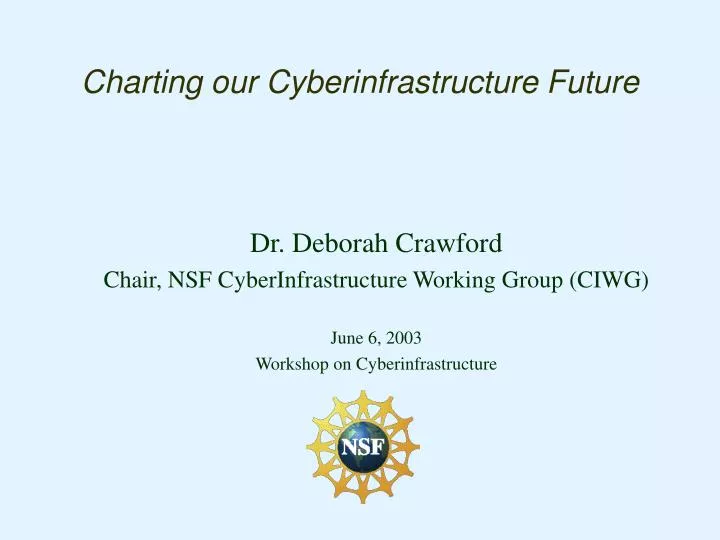 charting our cyberinfrastructure future