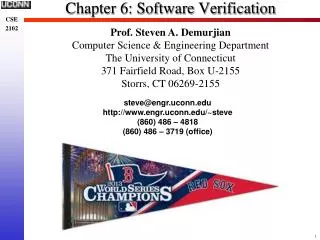 Chapter 6: Software Verification