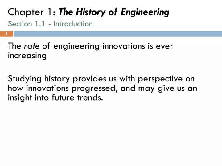 chapter 1 the history of engineering section 1 1 introduction