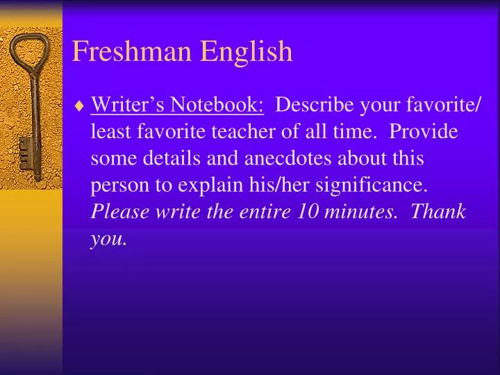 freshman english