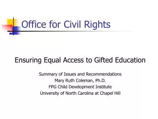 Office for Civil Rights