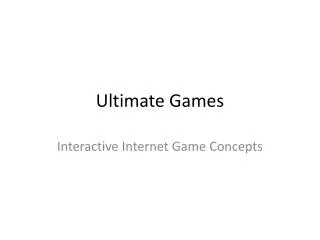 Ultimate Games