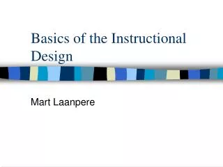 Basics of the Instructional Design