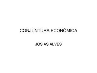 conjuntura econ mica