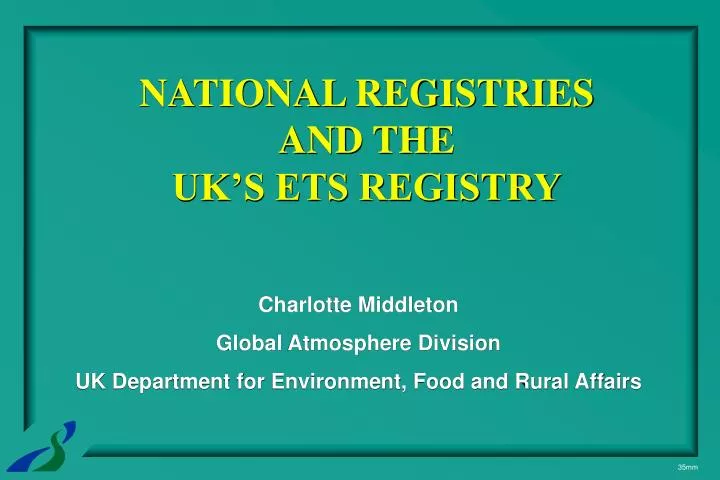 national registries and the uk s ets registry
