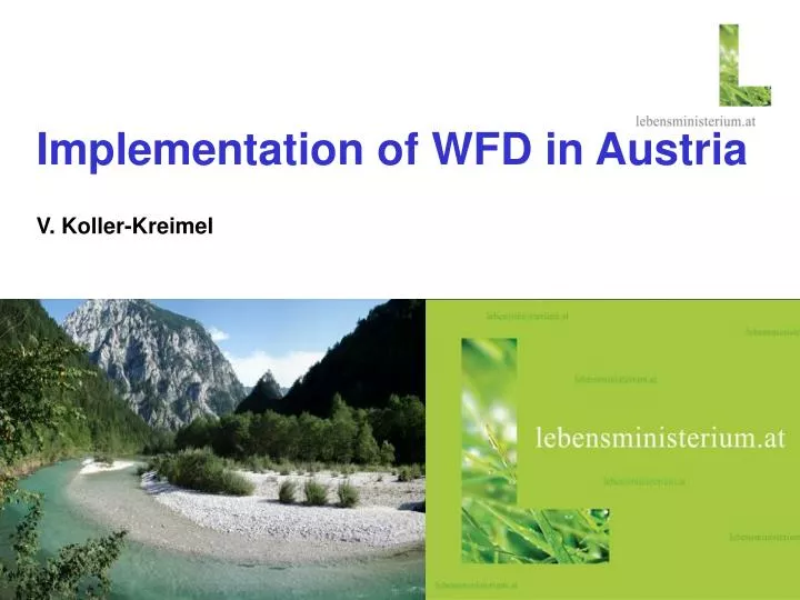 implementation of wfd in austria v koller kreimel
