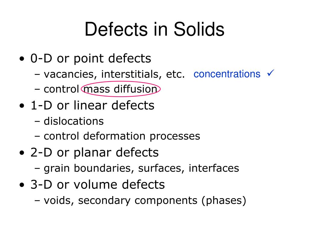 PPT - Defects in Solids PowerPoint Presentation, free download - ID:6377736