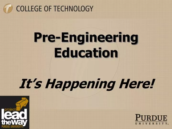 pre engineering education