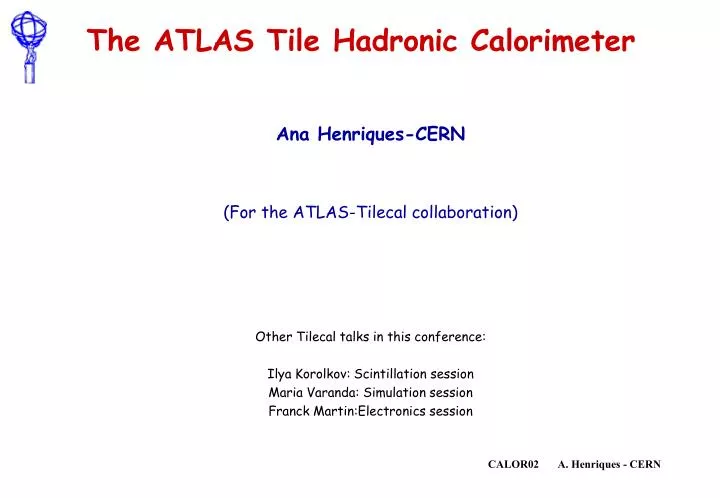 the atlas tile hadronic calorimeter
