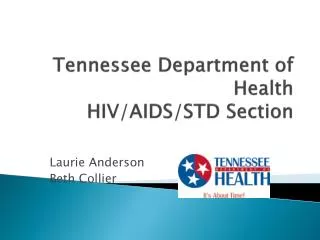 Tennessee Department of Health HIV/AIDS/STD Section
