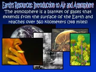 Earth's Resources: Introduction to Air and Atmosphere