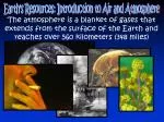 Earth's Resources: Introduction to Air and Atmosphere - slide 1